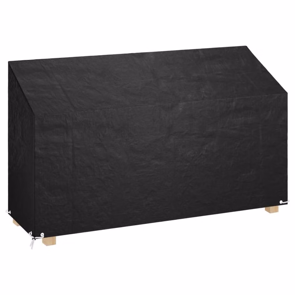 Berkfield Home Water-Repellent Polyethylene Garden Bench Cover in Black, W/D/H: 210 x 70 x 70/88 cm – 2