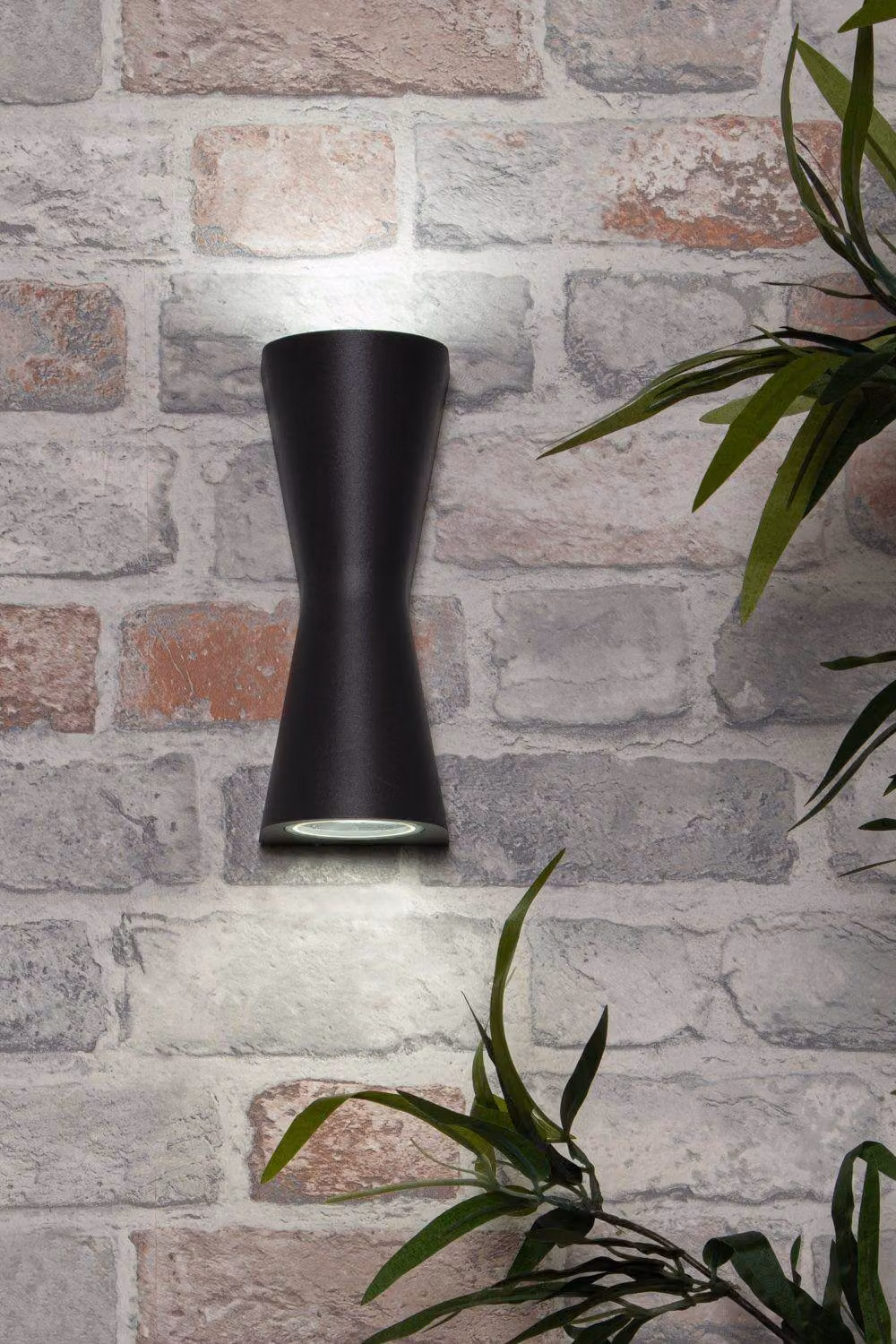BHS Lighting Melby Modern Outdoor Wall Light in Grey with Glass and Metal, IP44 Rated – 3