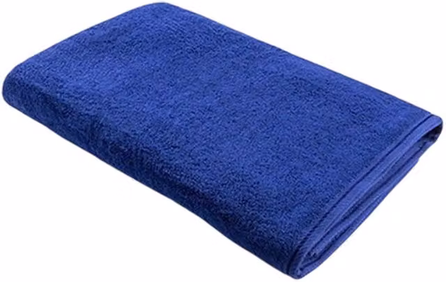 ARTG Blue Bordered Quick-Drying Cotton Terrycloth Bath Towel