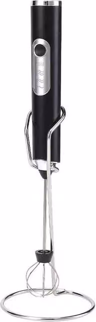PAWNORA Rechargeable Electric Coffee Foamer and Whisk Mixer in Black