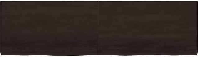 Berkfield Home Charcoal Oak Table Top, W/D/H: 180 x 50 x 2-6 cm, Dark Grey – 1