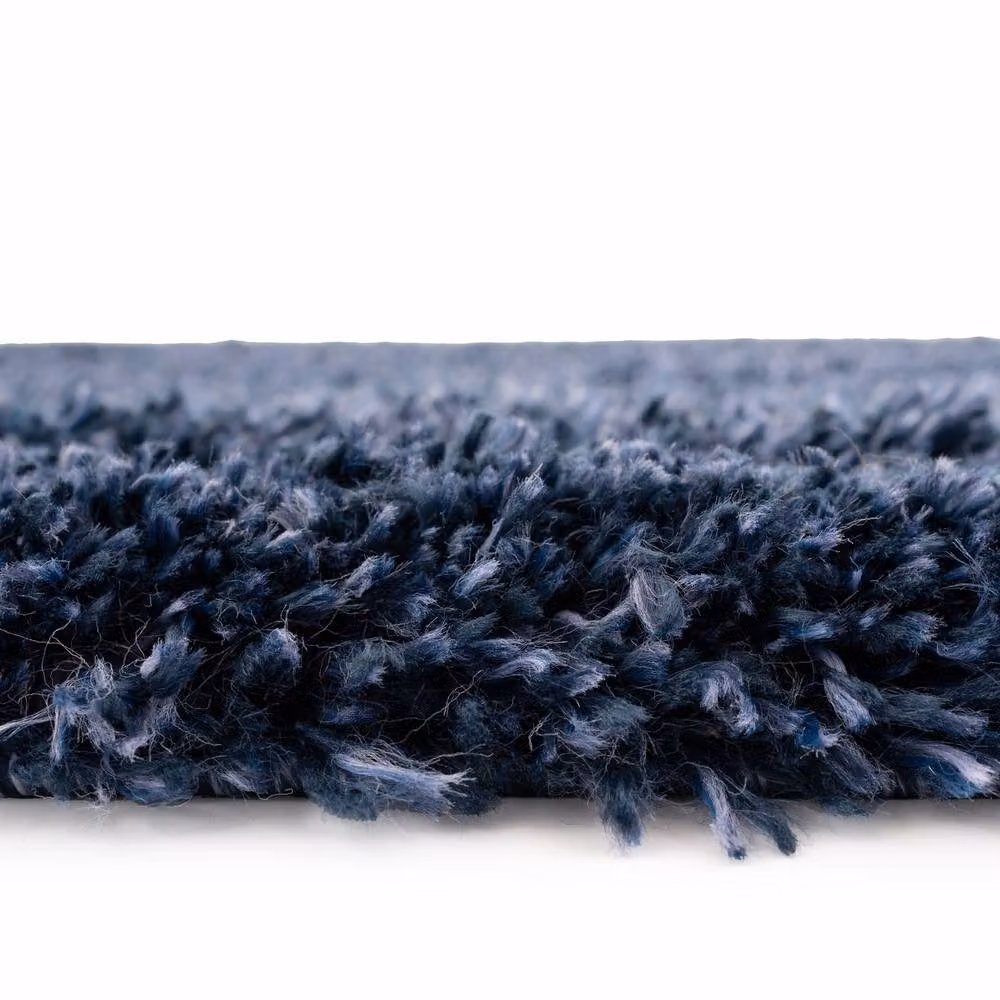Kukoon Blue Super Soft Shaggy Area Rug, W/D/H: 80 x 150 cm – 2