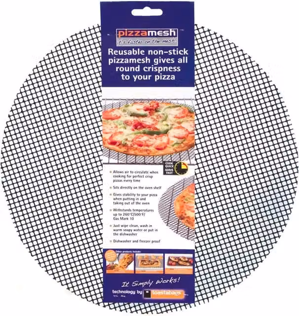 Toastabags Pizzamesh Black Round Mesh Pizza Cooker, Diameter: 36 cm
