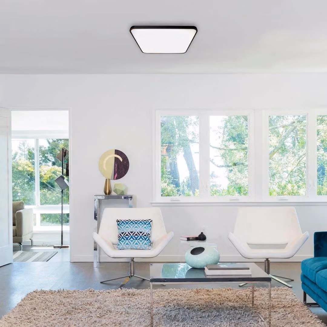 Milagro Fabio Modern LED Ceiling Lamp, Black, Diameter: 37 cm – 2