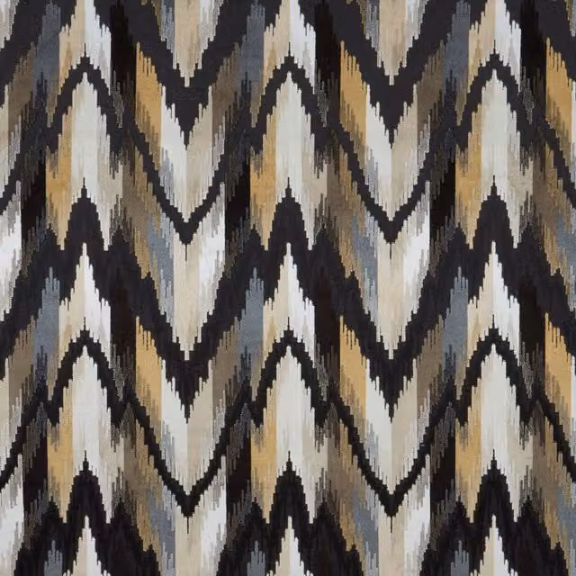 iLiv Omega Flame Retardant Velvet Upholstery Fabric in Anthracite and Multicolour
