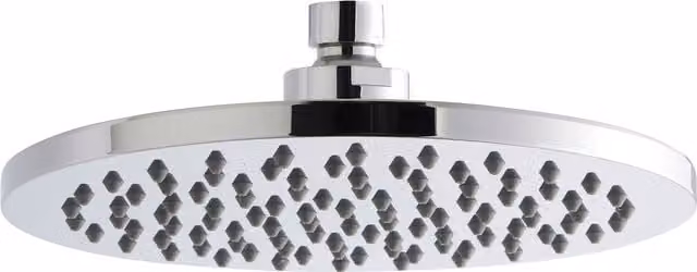 Balterley Round Rainfall Overhead Shower Head with Anti-Limescale Feature, Chrome/Silver, W/D/H: 20 x 20 x 5 cm – 1