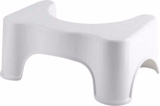 SPETLEK Bathroom Toilet Squatty Step Stool, White, W: 180 cm, D: 180 cm