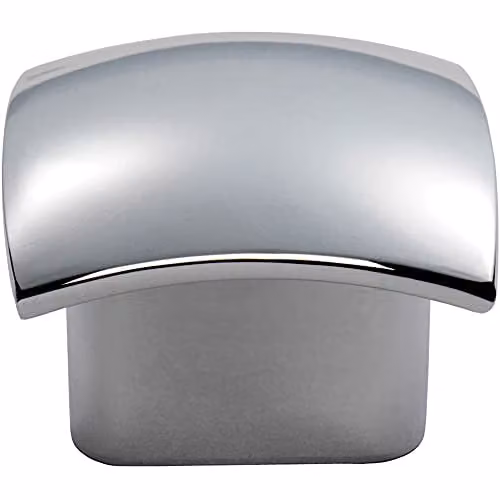 Loops Convex Face Cupboard Door Knob in Polished Chrome – 1