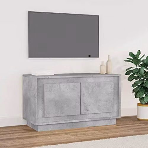 vidaXL Media Unit in Concrete Grey, W/D/H: 80 x 35 x 45 cm – 2