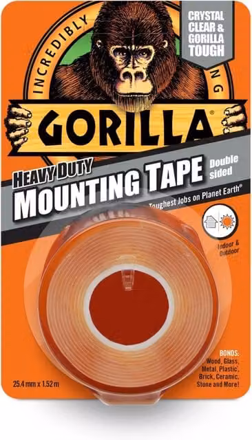 Gorilla Heavy Duty Mounting Tape, Transparent