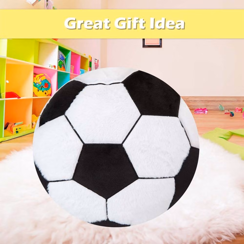 VFM e-Store White Plush Football Wall Decoration, W: 41 cm, H: 34 cm – 3