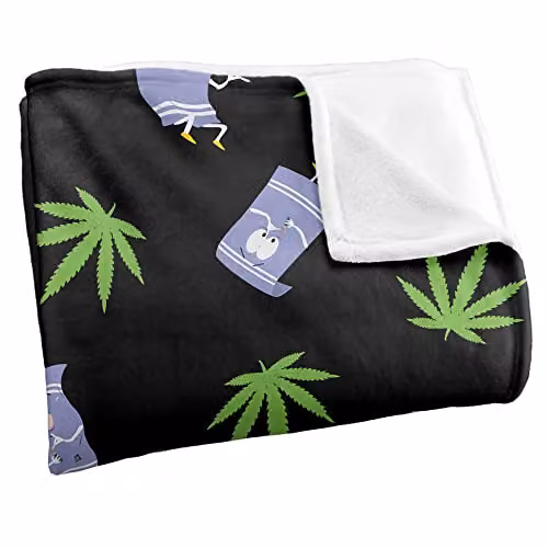 LOGOVISION South Park Towlie Pattern Super Soft Fleece Throw Blanket, White, W/D/H: 152 x 127 cm – 2