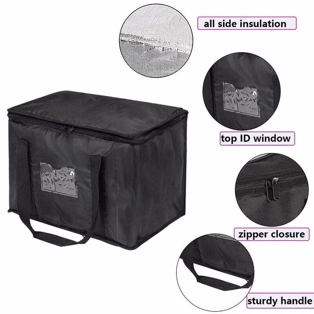 Spetlek 28L Insulated Food Delivery Bag in Black, W: 100 cm, H: 60 cm, D: 60 cm – 3