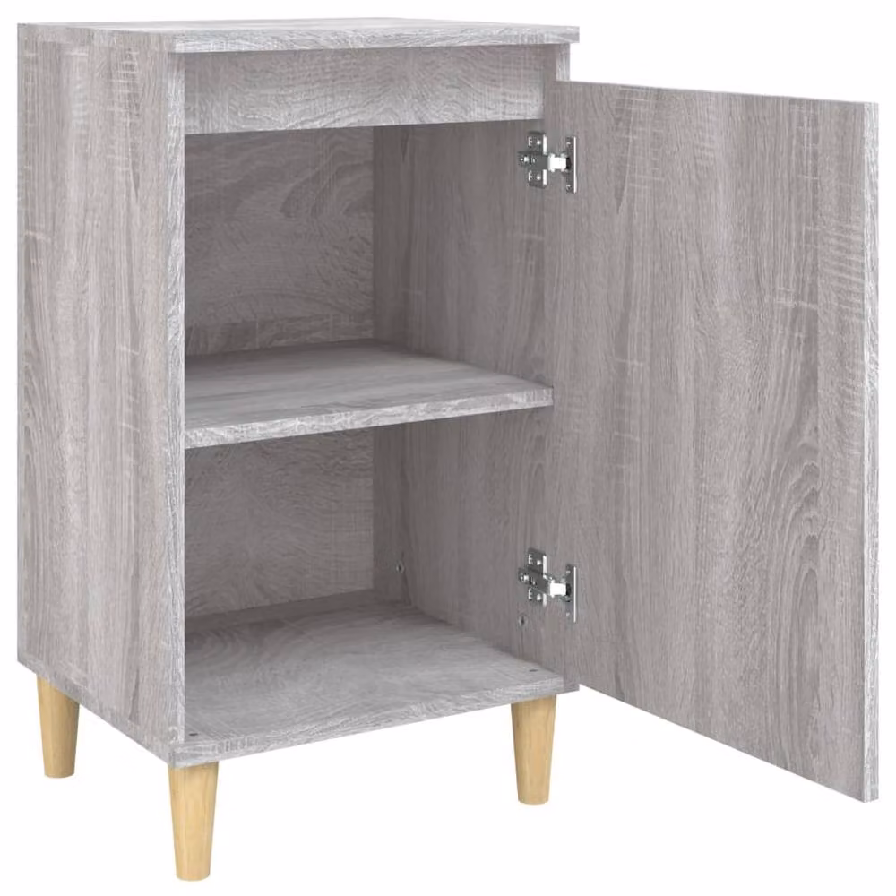 Berkfield Home Classic Bedside Cabinet in Grey Sonoma, W/D/H: 40 x 35 x 70 cm – 3