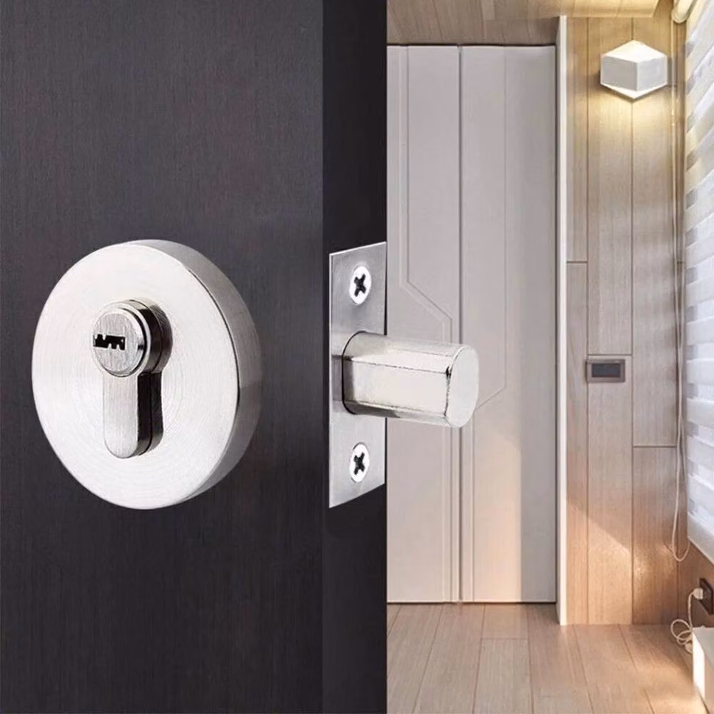 PAWNORA Home Single Deadbolt Door Lock in Silver Zinc – 4