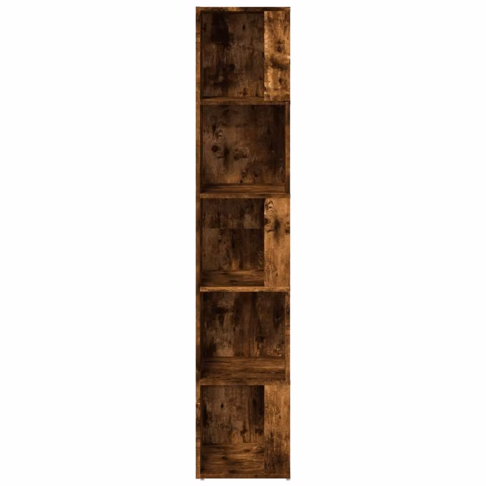 Berkfield Home Corner Cabinet in Smoked Oak Brown, W/D/H: 33 x 33 x 164.5 cm – 3