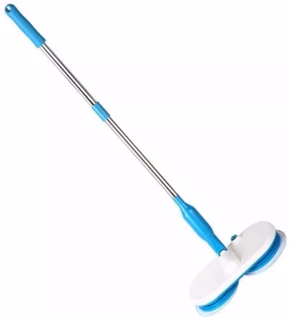 VOGREX Rechargeable Cordless Electric Spin Mop with 6 Pads in Blue – 1