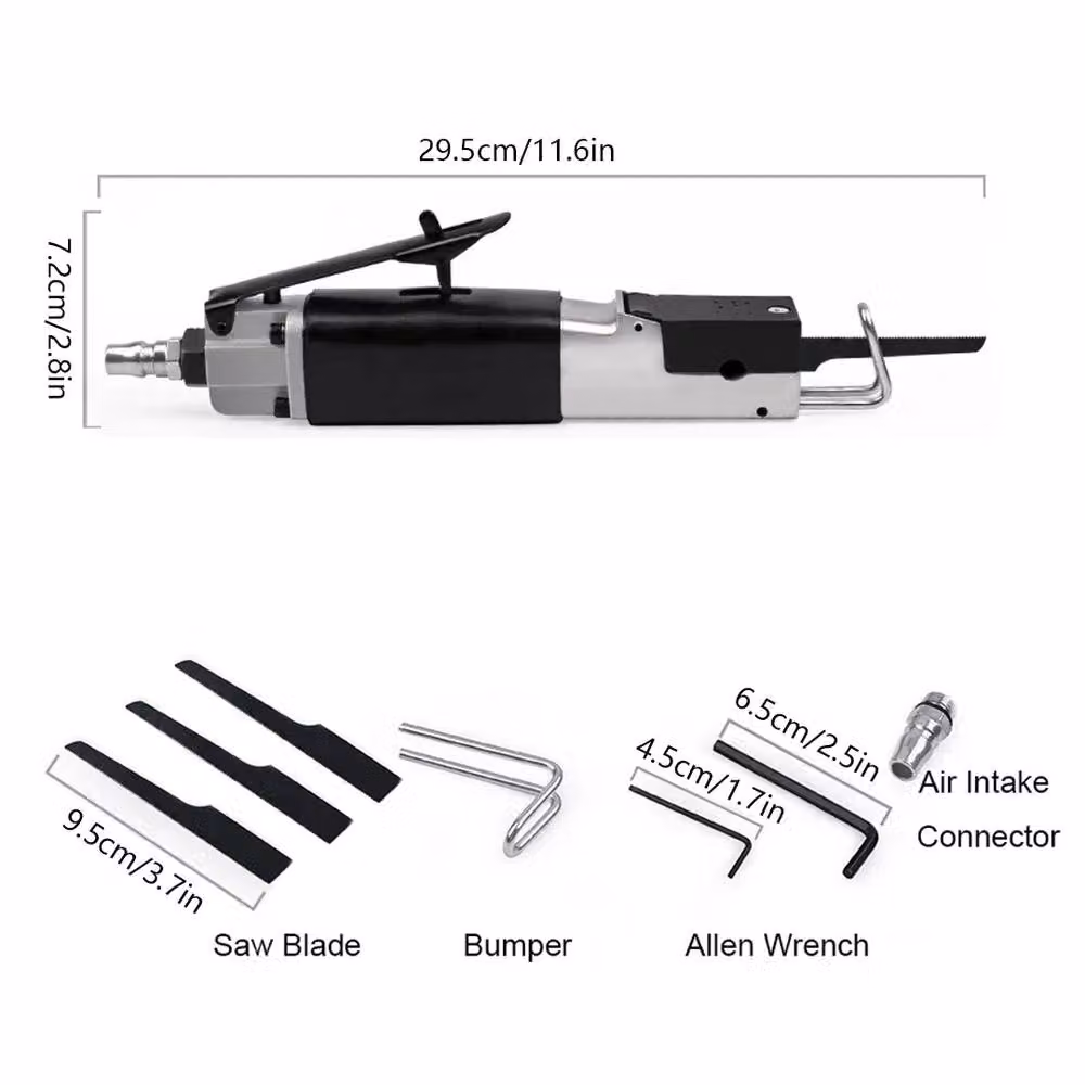 Ventryn Pneumatic Reciprocating Saw for Metal Cutting, Black – 2