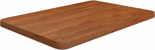 Berkfield Home Dark Brown Treated Solid Wood Bathroom Countertop W: 60 cm, D: 40 cm, H: 2.5 cm – 1