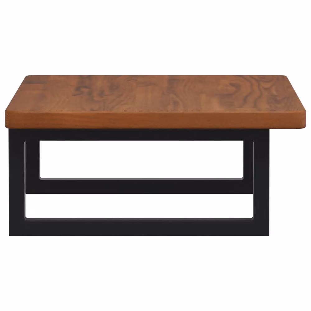 Berkfield Home Wall Mounted Basin Shelf in Brown Oak and Steel – 2