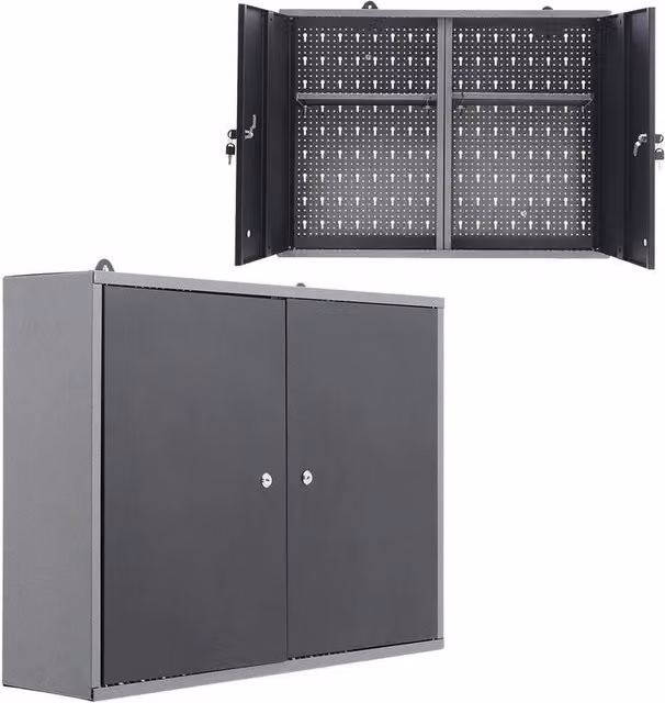 KORVIXA Wall Mounted Tool Box Socket Shelves in Black – 1