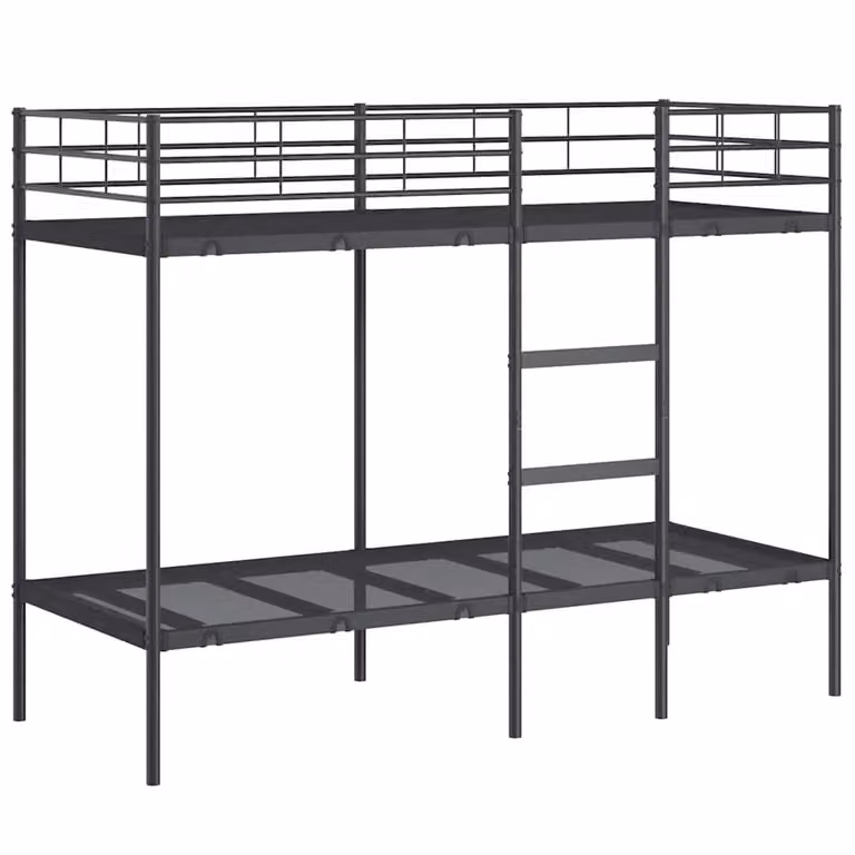 Berkfield Home Black Metal Small Single Bunk Bed