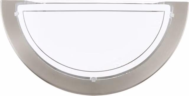 Eglo Planet 1 Sphere Wall Light in White and Silver Metal and Glass – 1