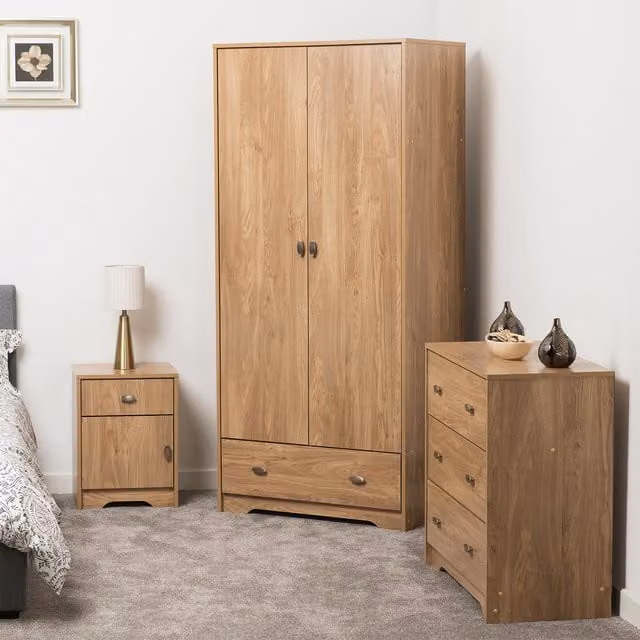 Seconique Carlton Trio Set in Brown Medium Oak Wood
