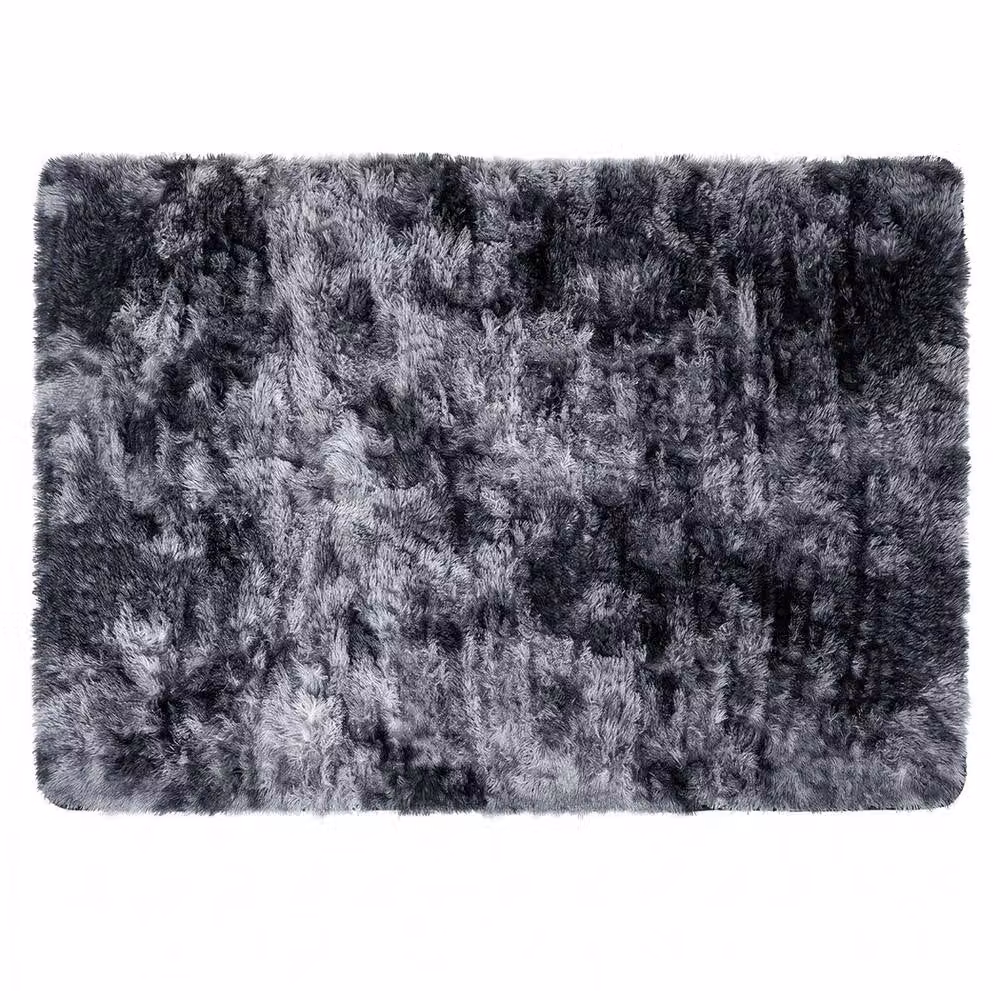 Marlow Grey Fluffy Plush Shaggy Polyester Rug, W: 230 cm, D: 160 cm – 2