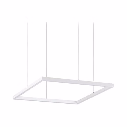 Netlighting Oracle Square LED Suspended Pendant Light, White, 33W, 3000K Warm White