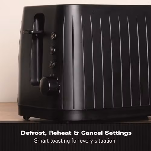 Hamilton Beach Stealth 2 Slice Toaster with Keep Warm Function, Black – 7