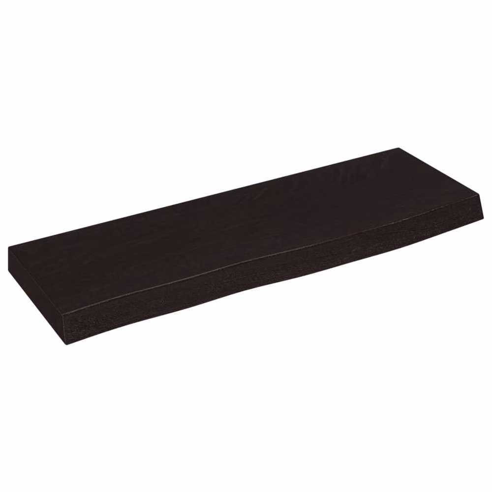 Berkfield Home Wall Mounted Oak Wood Shelf in Dark Grey, W: 60 cm, D: 20 cm, H: 4 cm – 2