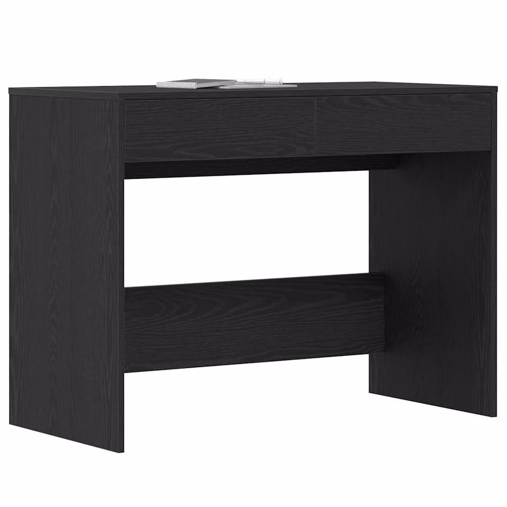 Berkfield Home Writing Desk in Black Oak, W/D/H: 101 x 50 x 76.5 cm – 3