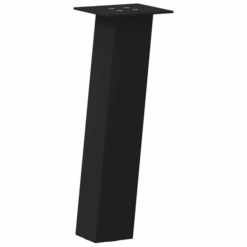Berkfield Home Steel Coffee Table Legs, 4 Pieces, Black Matt, Height: 30 cm – 2