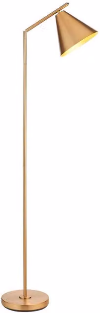 Netlighting Cape Adjustable Task Floor Lamp in Gold/Brass with E27 Socket – 1