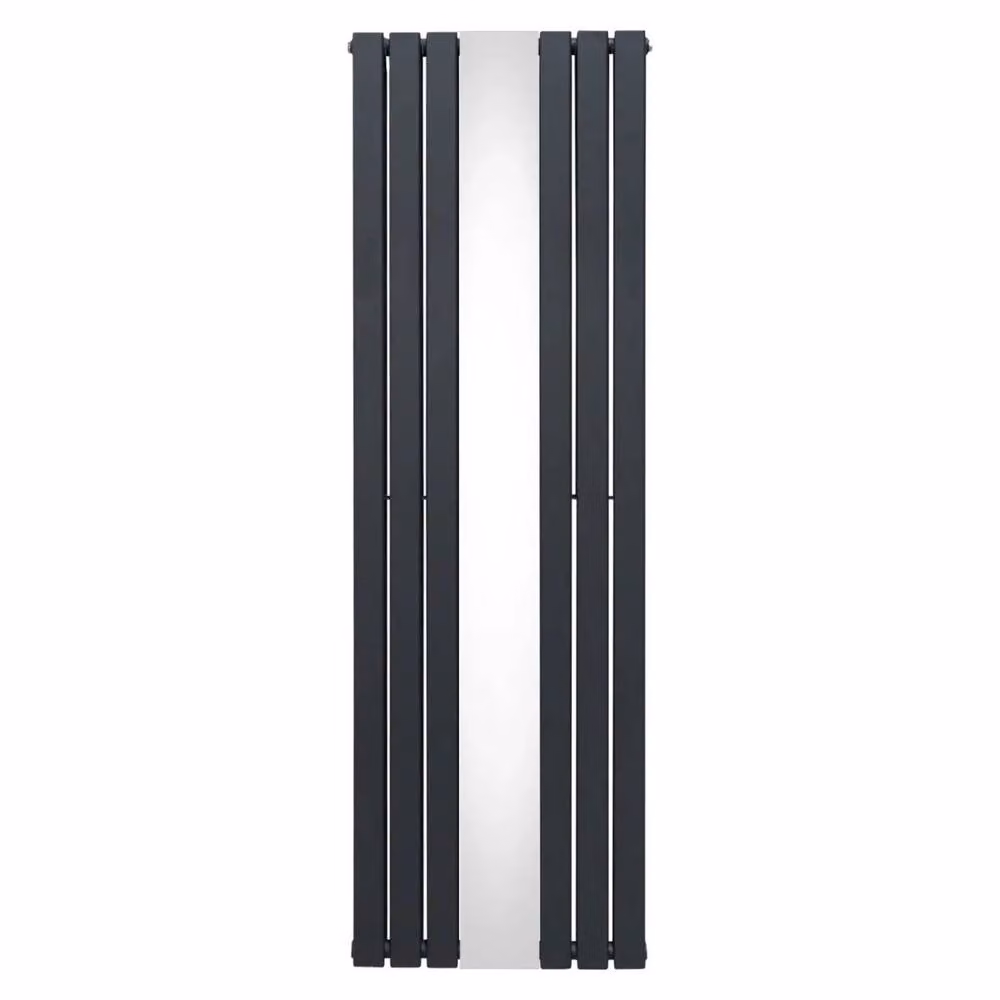 Monstershop Flat Mirror Radiator in Anthracite Grey, W/H: 180 x 56.5 cm – 2