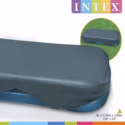 Intex Rectangular Pool Tarpaulin Cover in Dark Blue – 2