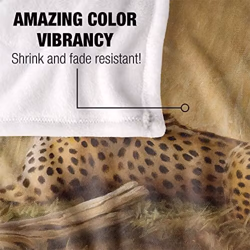 Wild Wings African Cats 2 Silky Touch Super Soft Fleece Throw Blanket, Multicolour, W: 152 cm, D: 127 cm – 3