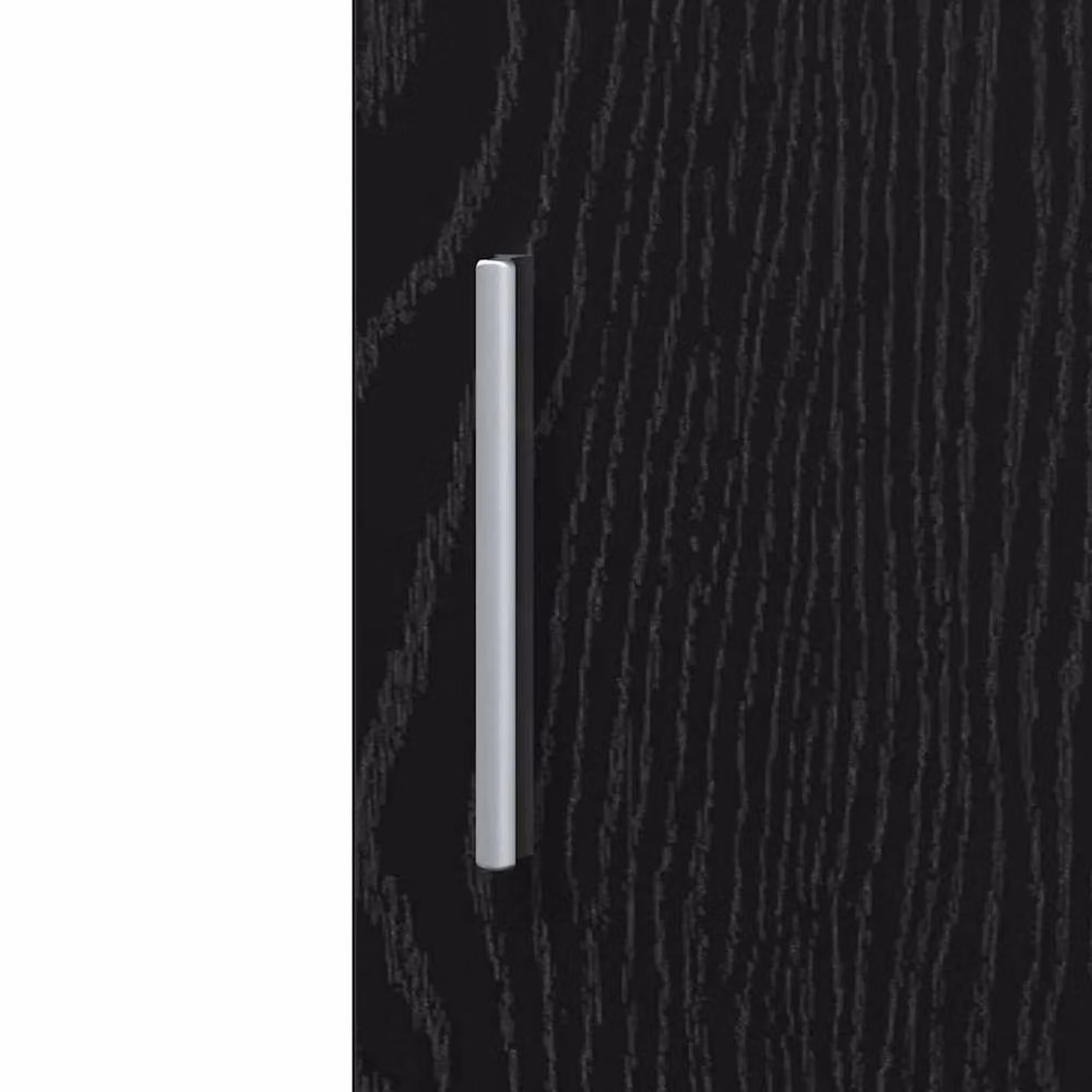 Berkfield Home Black Oak Highboard W: 40 cm, D: 42.5 cm, H: 185 cm – 4