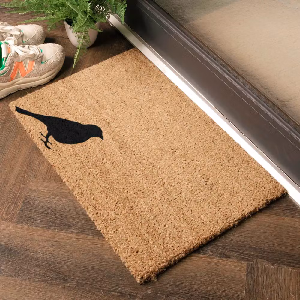 Artsy Mats Bird Doormat in Black, W/D: 60 x 40 cm – 2