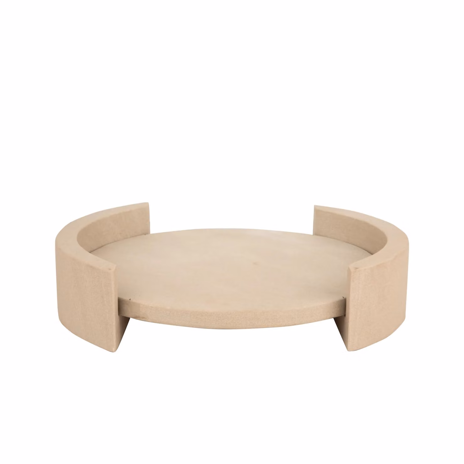 Dome Deco VASA Round Stone Tray in Sand