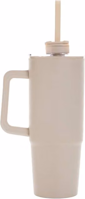 XD Design Tana Handle Plastic Tumbler, Beige, 900 ml