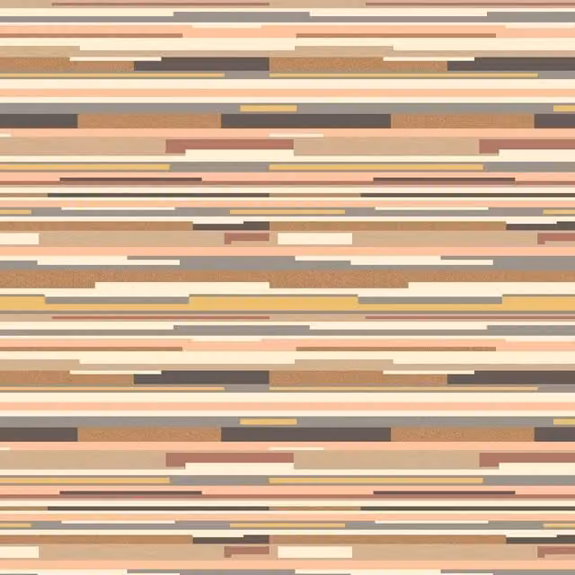 Hoopla Walls Modern Abstract Striped Wallpaper in Brown and Multicolour