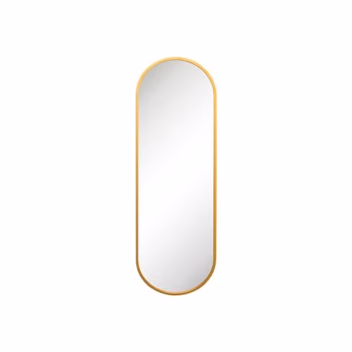 MirrorOutlet Gold Metal Framed Double Arched Wall Mirror, H 180 x W 60 cm – 2