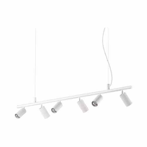 Ideal Lux Dynamite White Modern Indoor Spotlight Ceiling Pendant Lamp with 6 GU10 Lights
