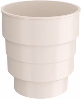 Lindab Steel Drain Connector in White