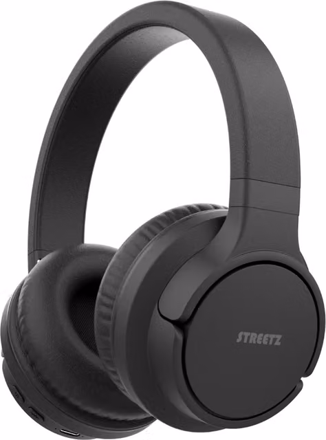 Streetz BT510 Active Noise Cancelling Wireless Bluetooth Headphones, Black
