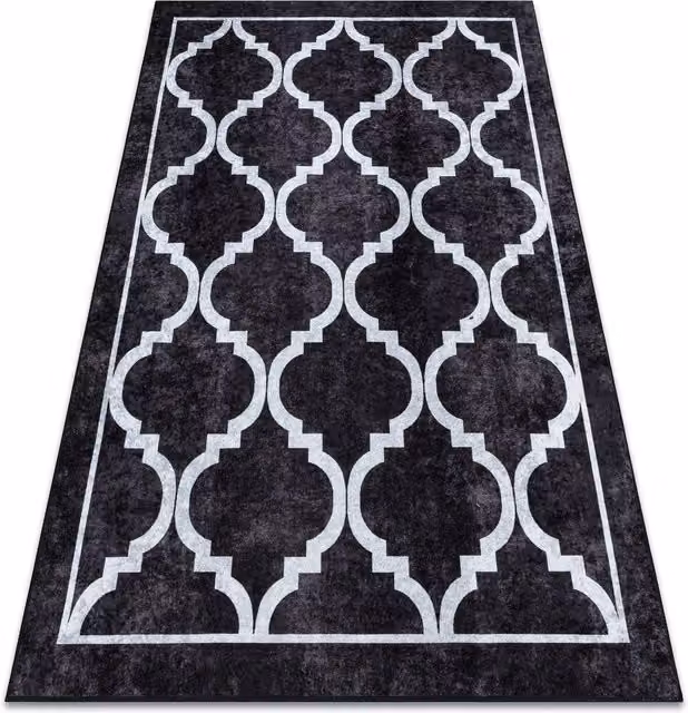RugsX Miro Moroccan Modern Rug in Black, W: 200 cm, L: 290 cm – 1