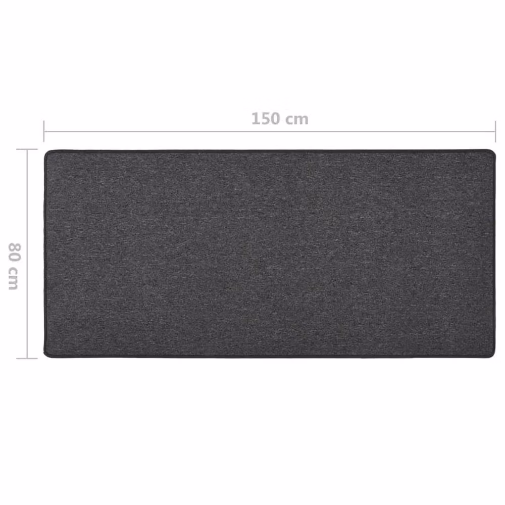 Berkfield Home Elegant Carpet Runner in Anthracite, W/D: 80 x 150 cm – 3