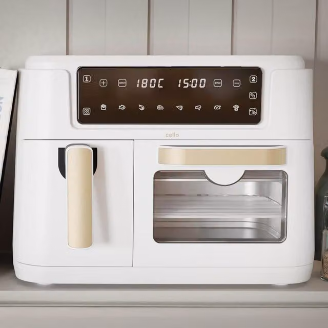 Cello Dual Zone Air Fryer and Home Oven in White